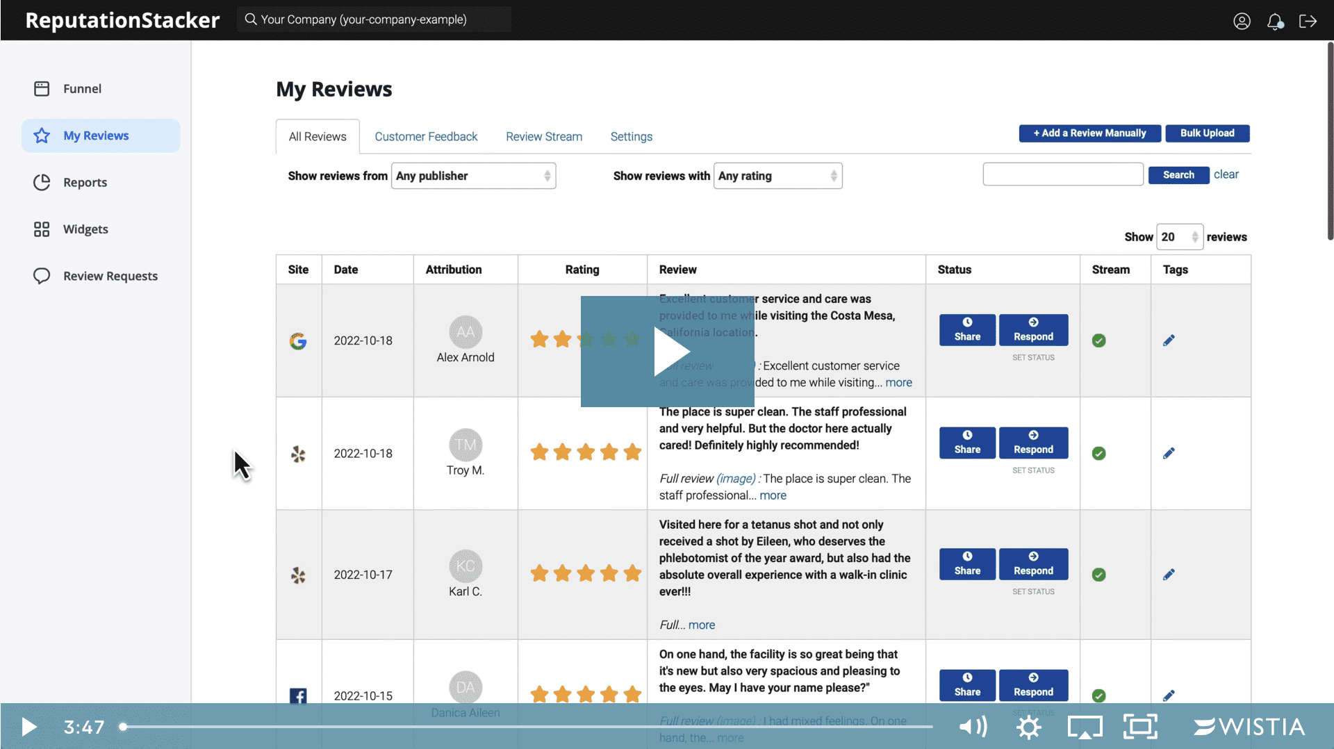 How To Get More Reviews with ReputationStacker - How It Works Video