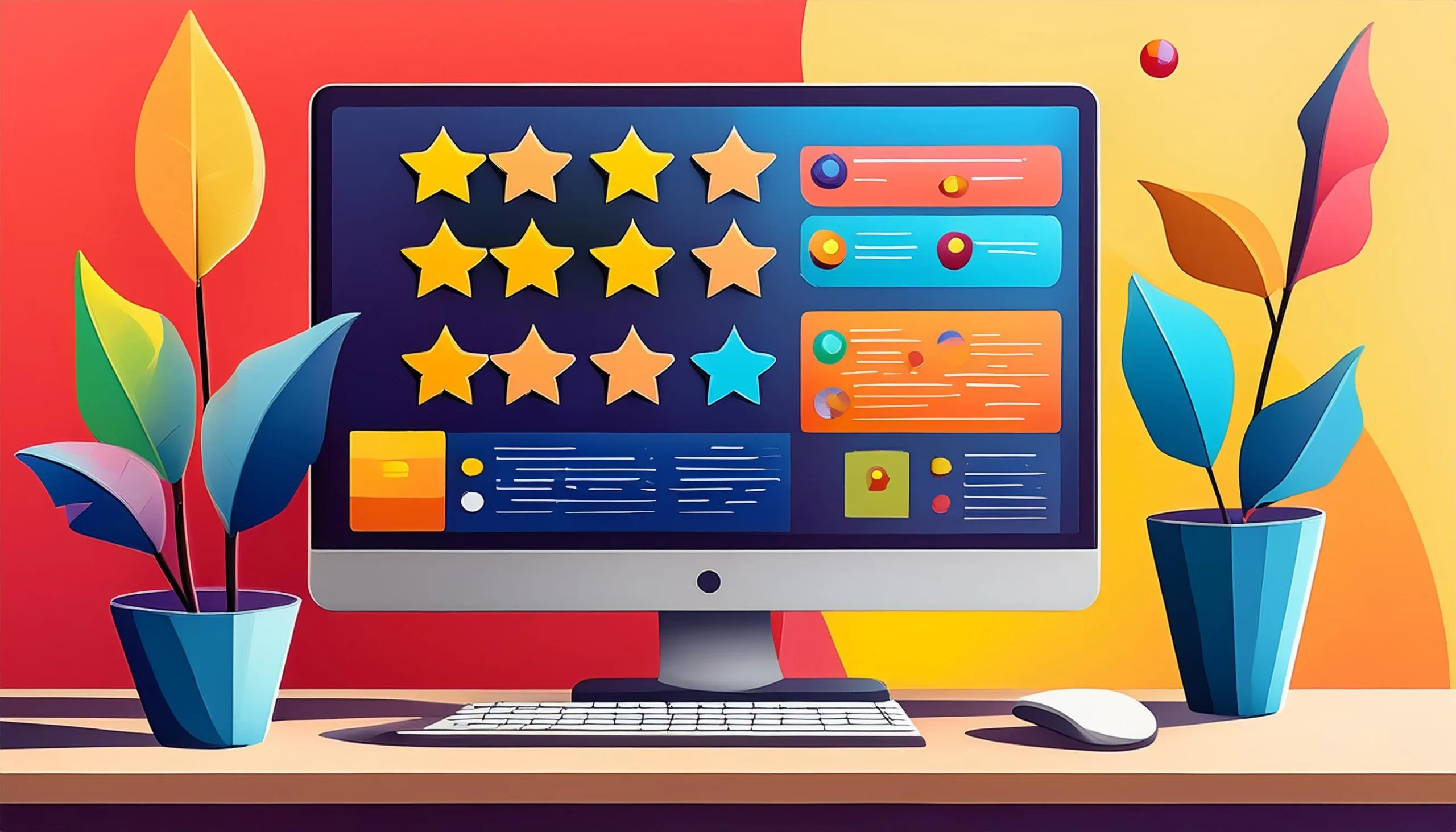 A review site displaying online review statistics where consumers check reviews