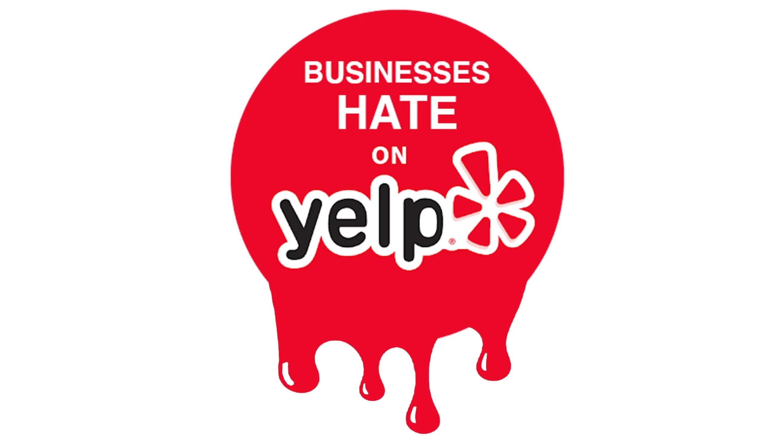 Visual depiction showing that many businesses report that Yelp tends to recommend reviews that reflect a negative customer experience over reviews from happy customers