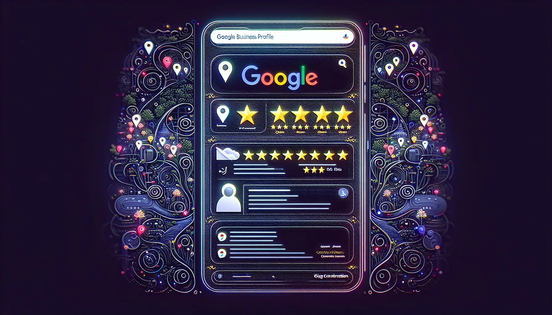 Illustration of a completed Google Business Profile