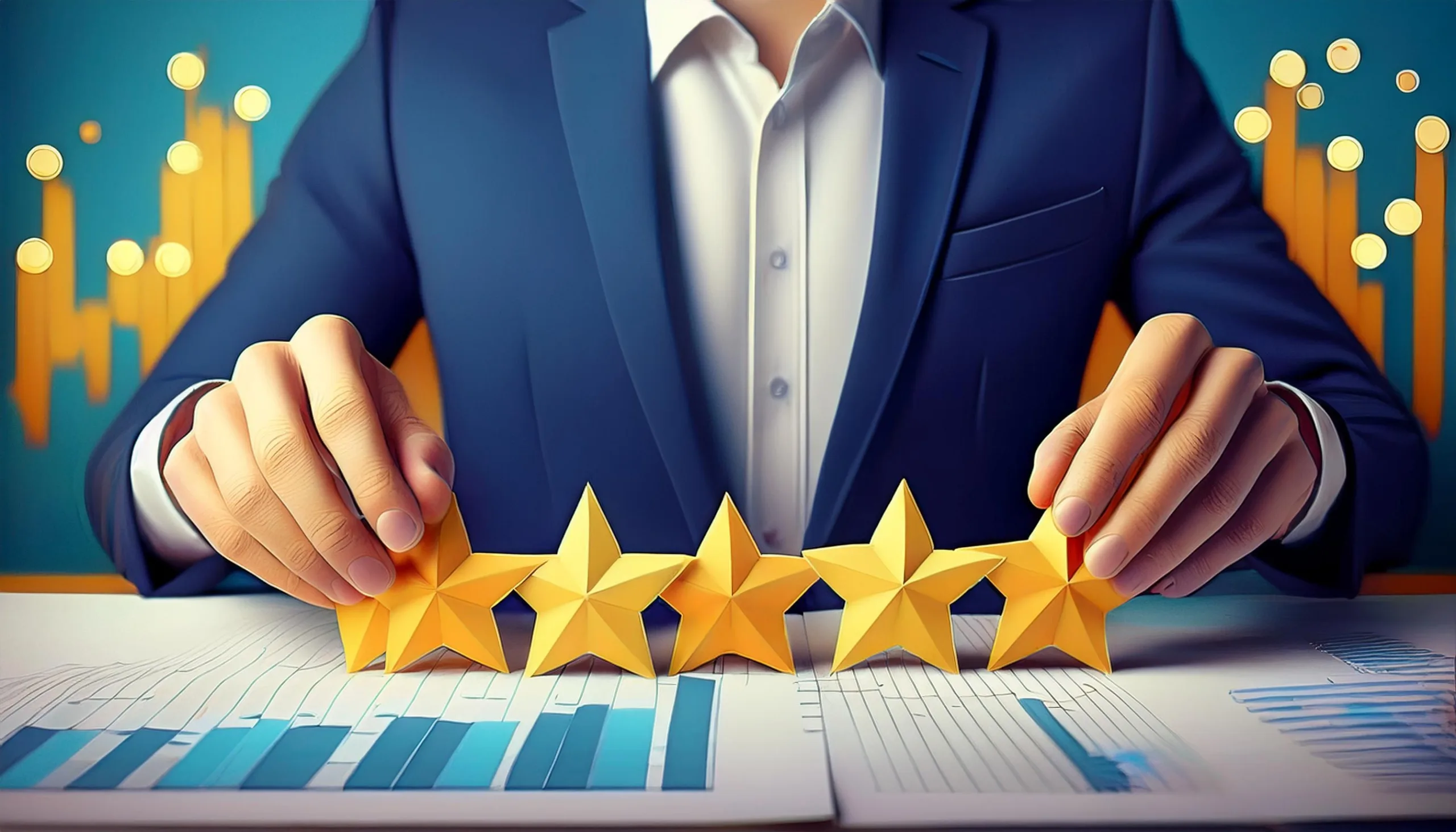 Image of a 5-star review and its response being shared on social media, highlighting positive feedback and customer satisfaction.