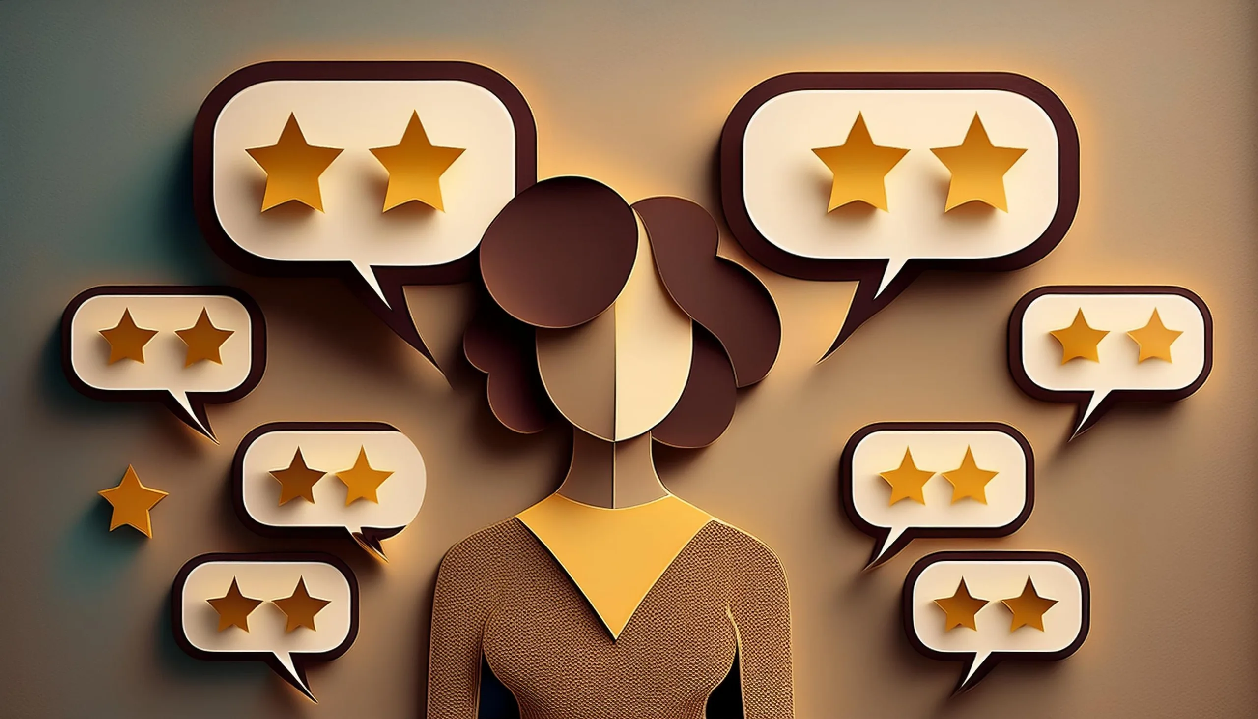 A business owner determines how to ask for reviews, and when they receive feedback they respond to all reviews.